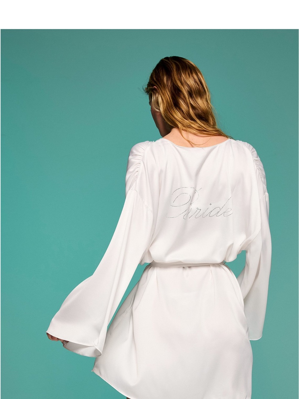 Victoria's Secret White Satin 'Bride' Robe